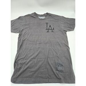 Mitchell & Ness LA Dodgers Cooperstown Collection T-Shirt Gray Mens Medium